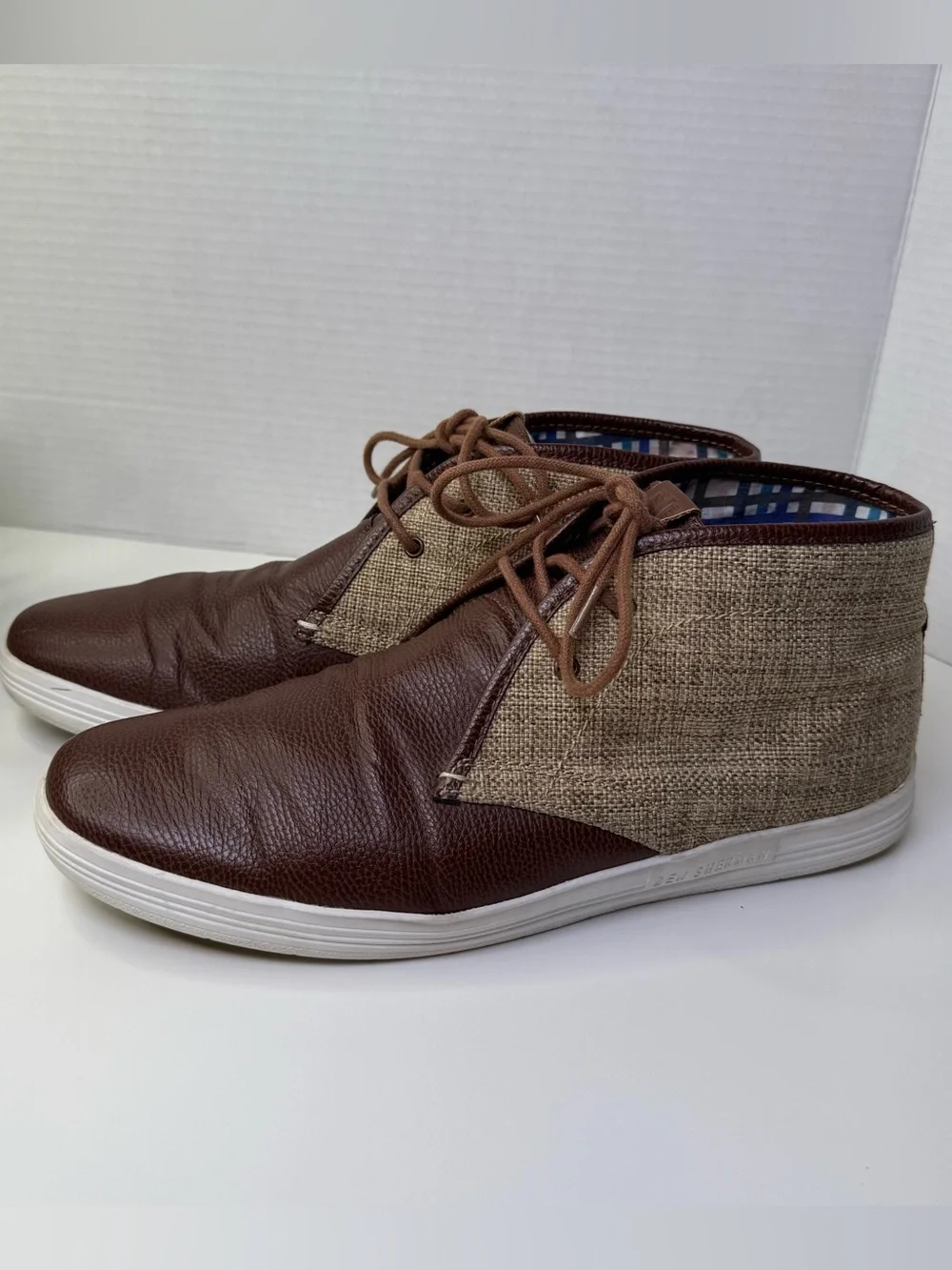 Ben Sherman Canvas and Pebble Vance Chukkas in Brown Men’s Size 12